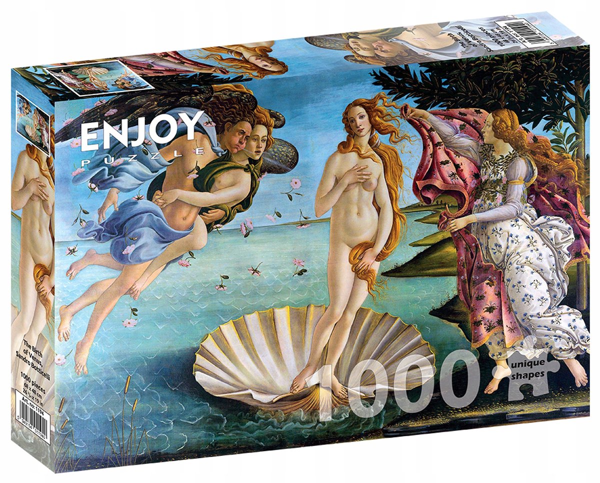 Enjoy Puzzel 'Geboorte van Venus' 1000 Stukjes - Botticelli