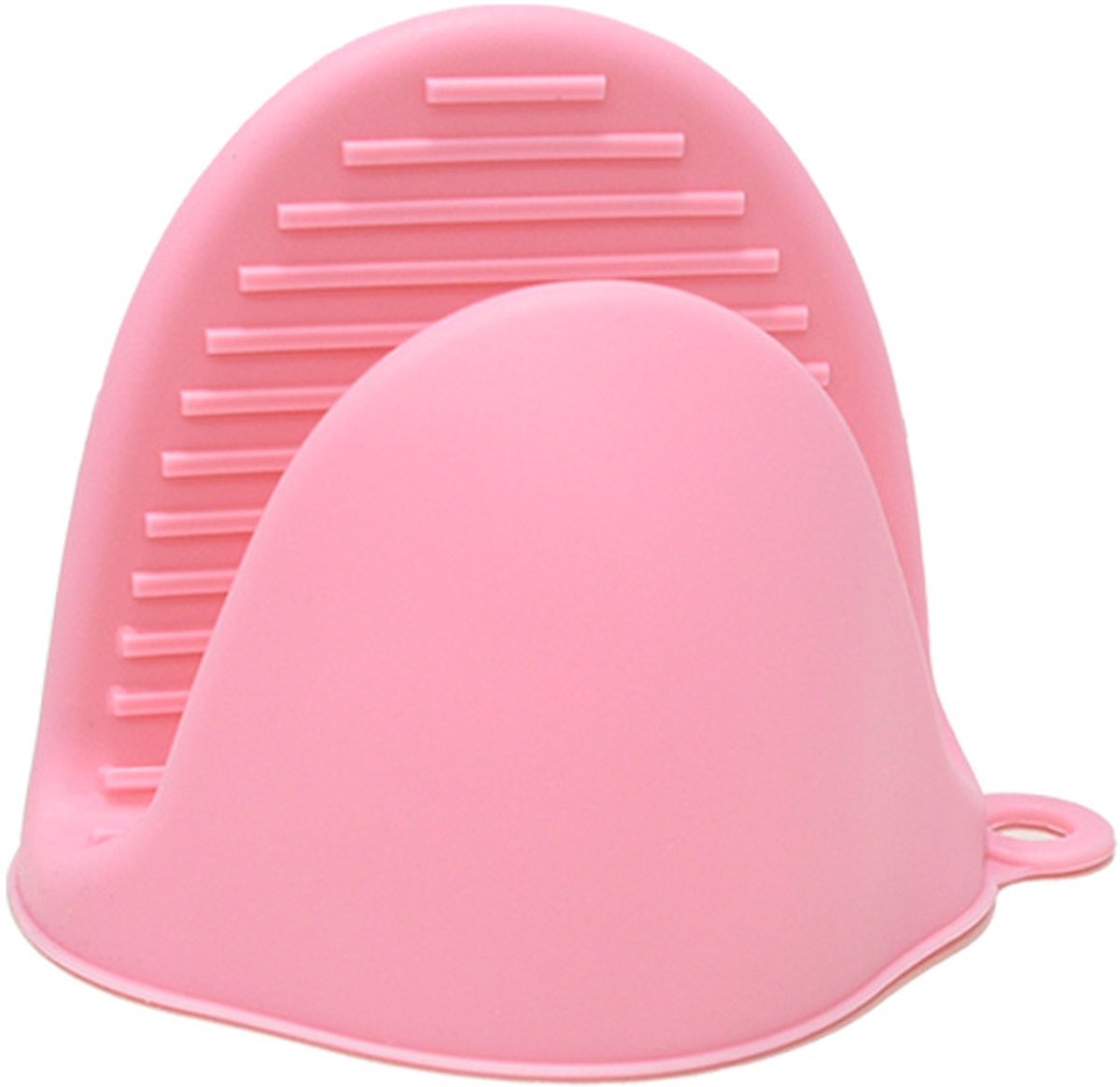 Hittebestendige handschoenen – set van twee – minimalistisch, effen kleur – bestand tegen hoge en lage temperaturen, veilig en stabiel – siliconenmateriaal, antislip en slijtvast – 10 x 8,5 x 8 cm
