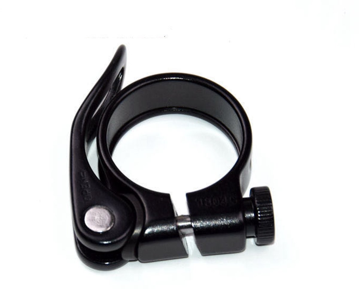 Mountainbike zadelpenklem - aluminiumlegering - snelspanzadelpenklem - 28,6 mm - zwart