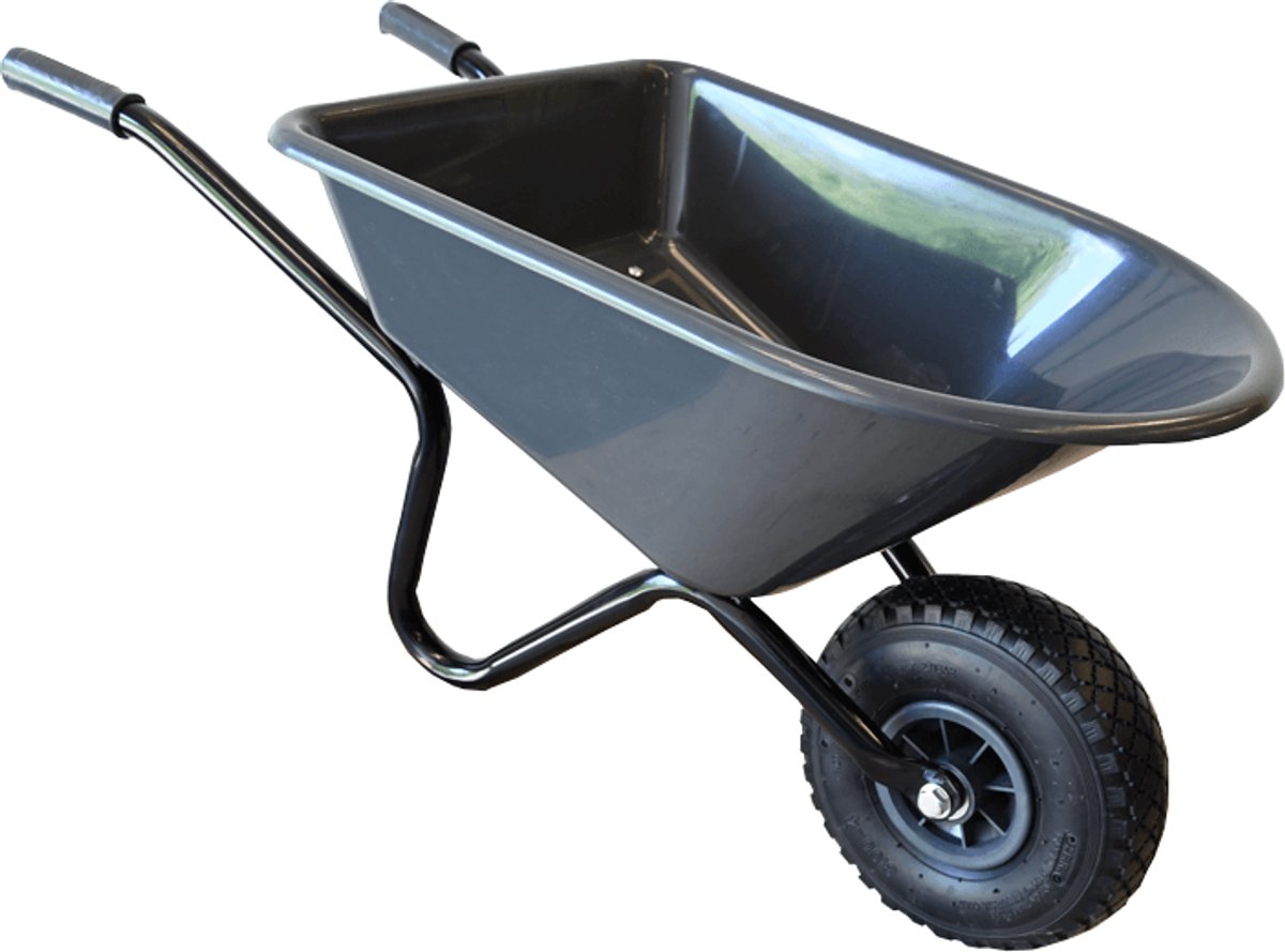 Meuwissen Agro Kinderkruiwagen - Speelgoedkruiwagen - Metalen frame - Kunststof bak - NML wiel - Antraciet