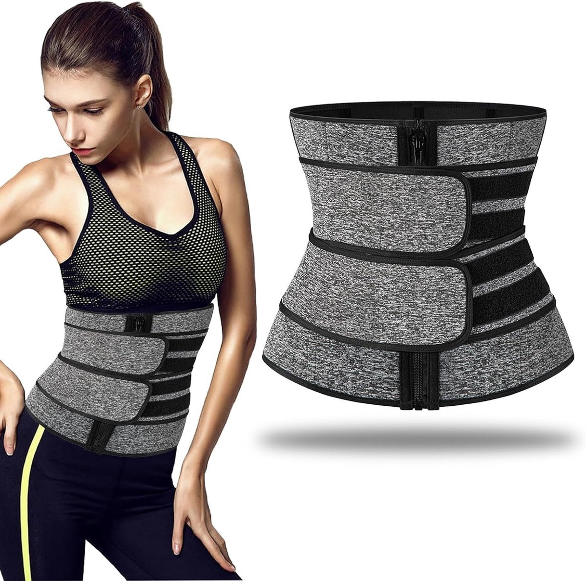 Neopreen Taille Trainer voor Vrouwen en Mannen - Zweetband voor Gewichtsverlies en Sauna Effectieve Taille Cincher en Girdle