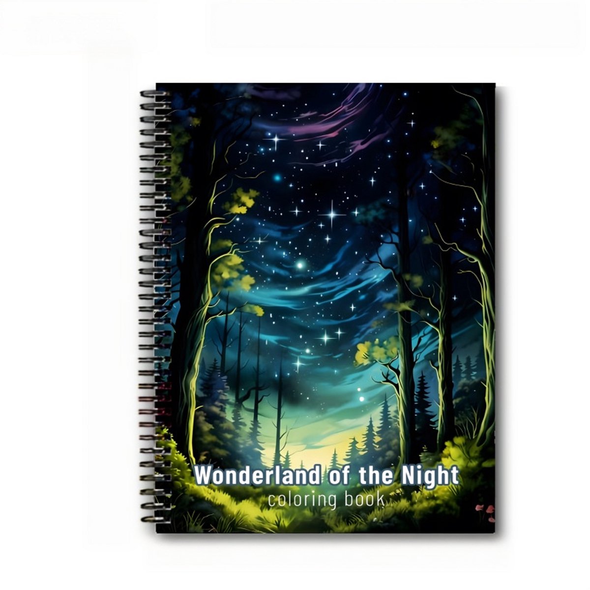 Casalora 24 kleurplaten van een Nachtelijk Sprookjesland - kleurboek voor volwassen -kleurboek voor jong en oud, fantasie-kleurplaten