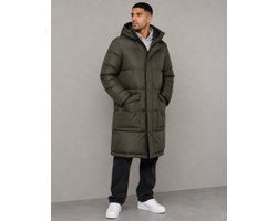 French Connection Heren dikke warme stoere Parka Jas Donker Khaki maat XXL
