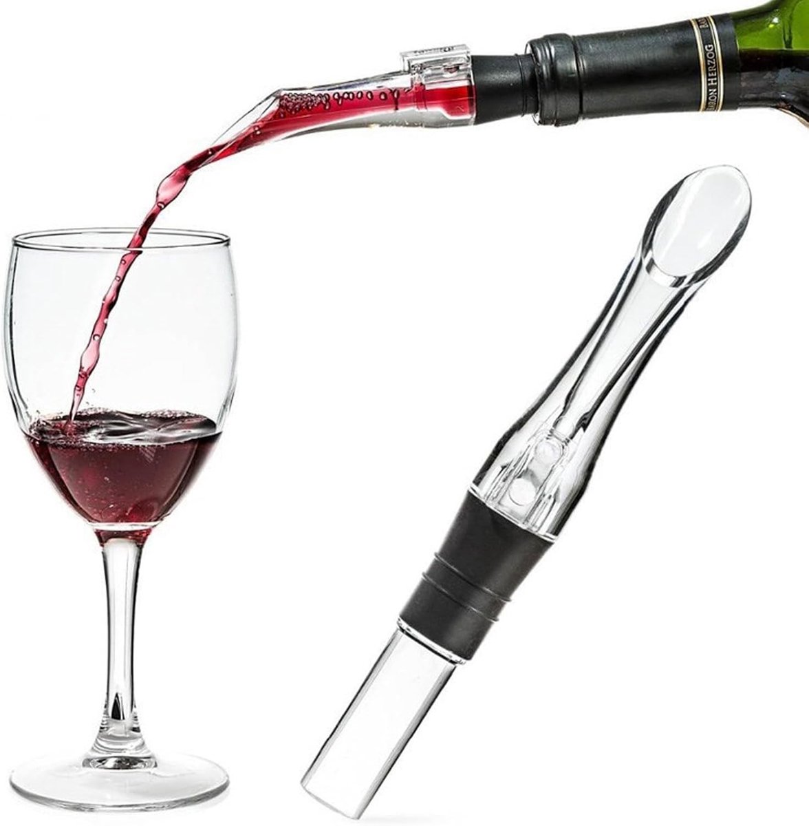 Elegante Wijnausgießer en Wijnbeluchter voor Rood Wijn, Drupvrije Decanter en Wijnaccessoires