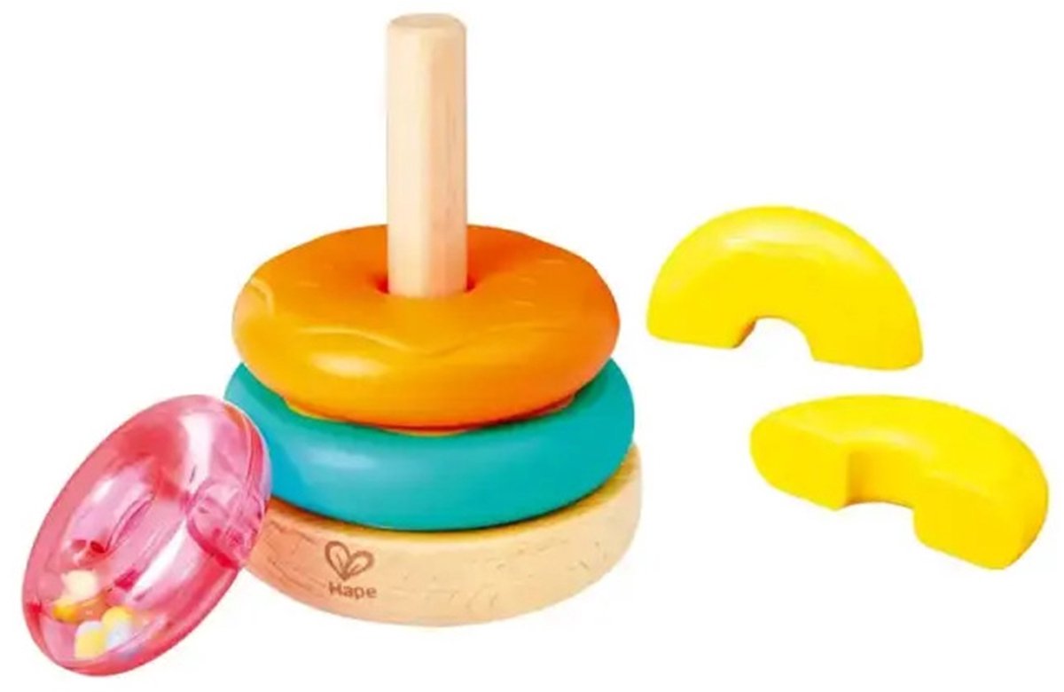 Stapeltoren donut - Hape - vanaf 18 maanden