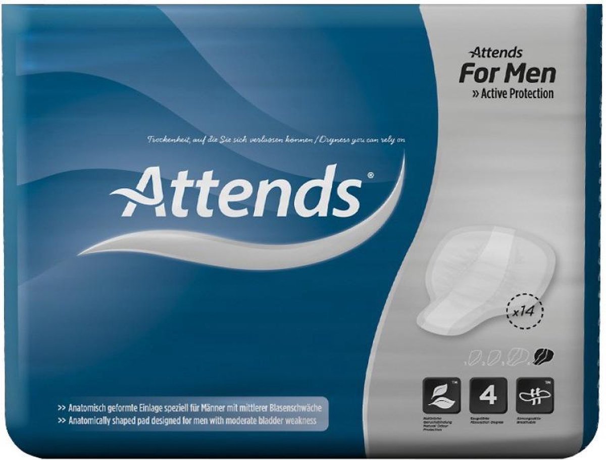 Attends For Men Level 4 - Incontinentie Inlegkruisjes