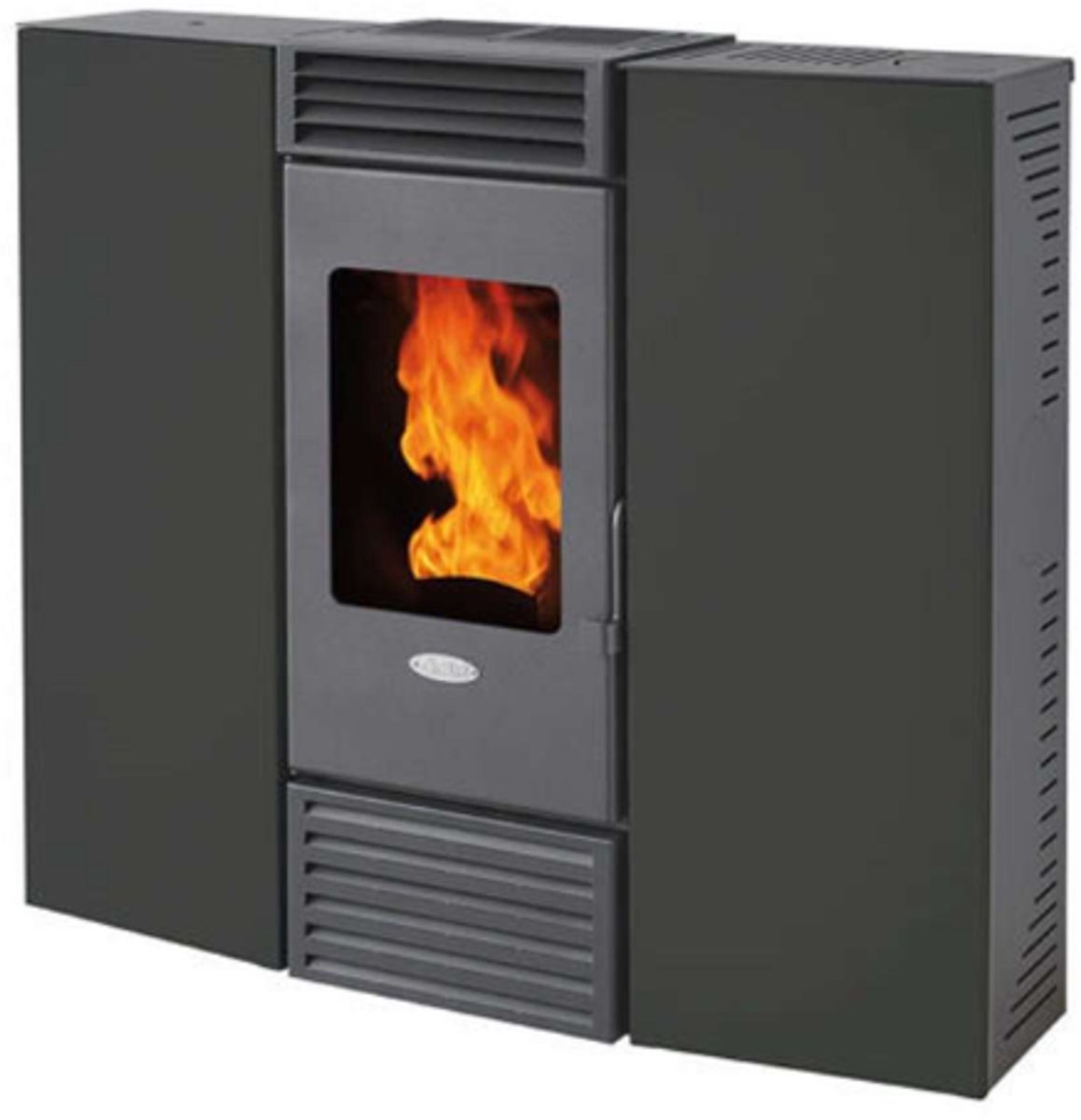 Fair Pelletkachel XSC10 Slim – 10 kW – Ultra-Slank Design – Semi-kanalisatie – Tot 280 m³ – Antraciet