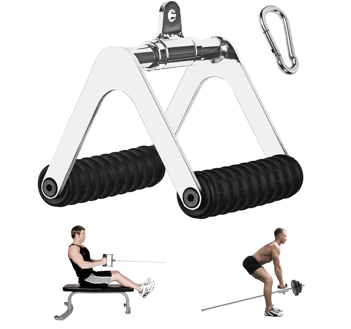 Kabeltrek greep - Voor Roeien, Latzug en Triceps training - Krachttraining en Home Gym Accessoire