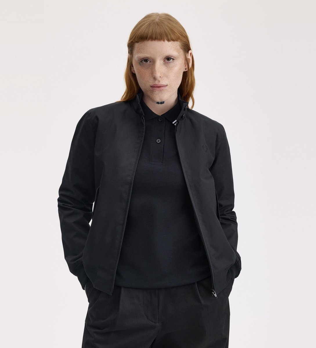 Fred Perry Zwart Harrington jack