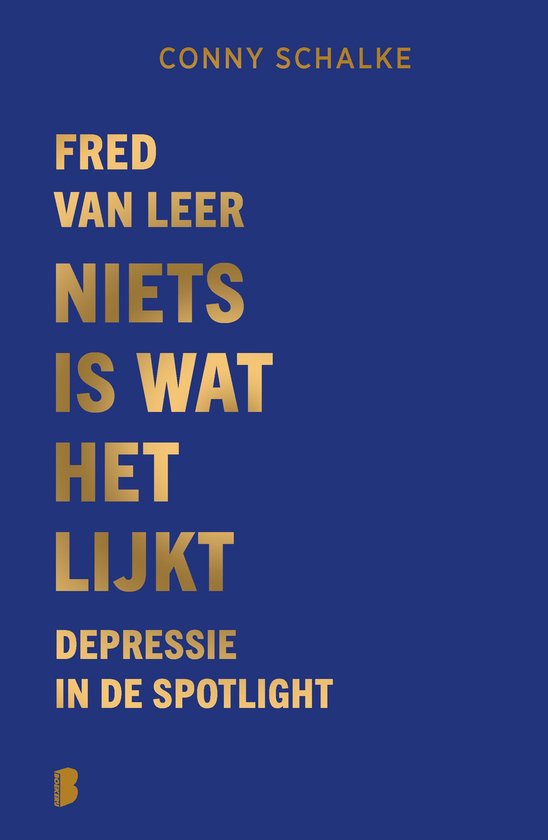 Boekcover met gouden letters: Niets is wat het lijkt, Depressie in de spotlight.