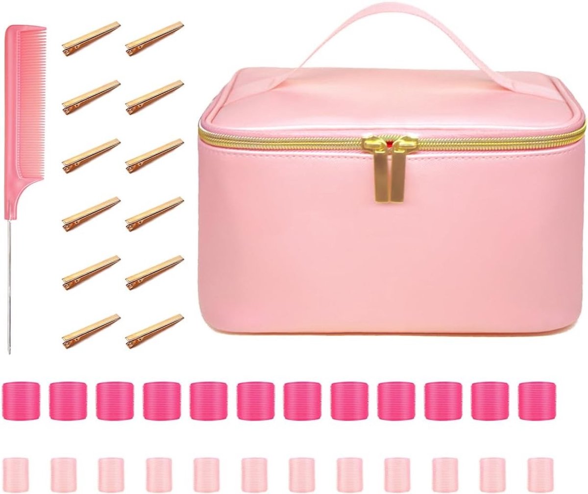Professionele Haarroller Set - Hittevrije Haar Krullers voor Langdurige Krullen - Gebruiksvriendelijke Styling Tool voor Alle Haartypes en Perfecte Resultaten