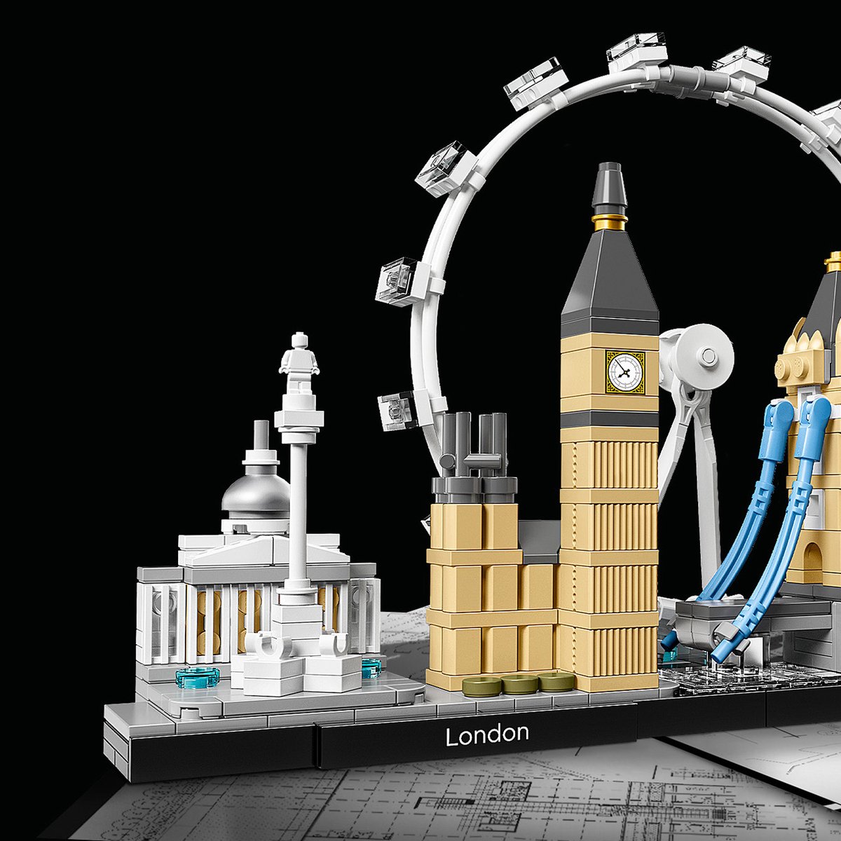 LEGO 21034 Architecture Londen Skyline Set, London Eye, Big Ben, Tower Bridge Model, Kantoor- of Huisdecoratie, Cadeau-Idee — afbeelding 20