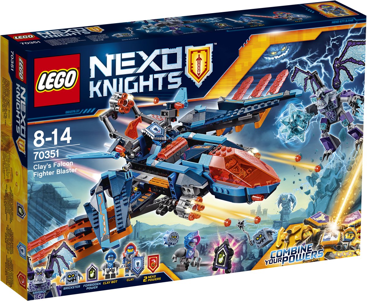 LEGO NEXO KNIGHTS Clay's Falcon Gevechtsblaster 70351