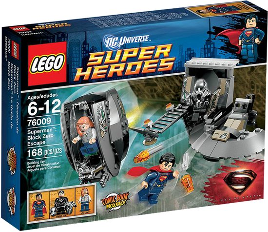 LEGO DC Comics Super Heroes Superman: Black Zero Escape, Bouwpakket, 6 jaar, 168 stuk(s)