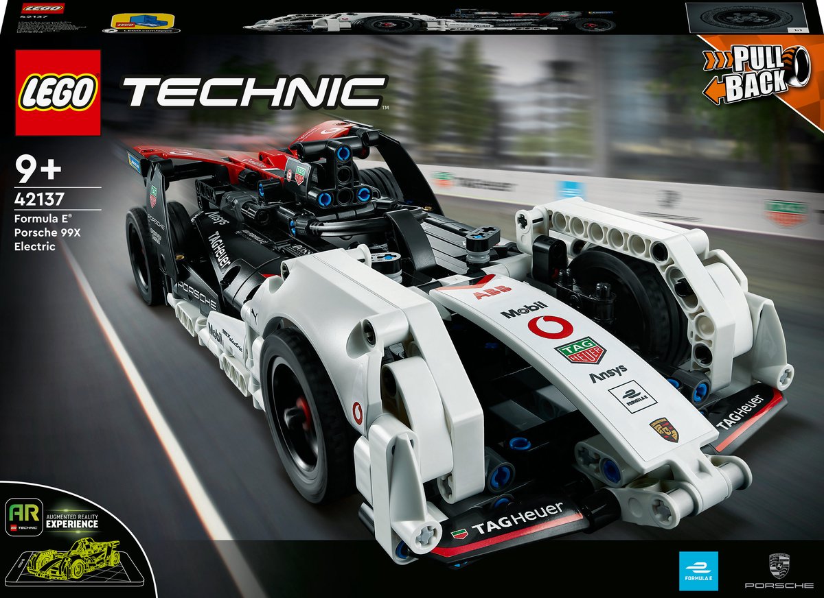 Bol.com LEGO® Technic Formula E® Porsche 99X Electric 42137 modelbouwset; pull-back racewagen met AR-speelmogelijkheden; superle... aanbieding