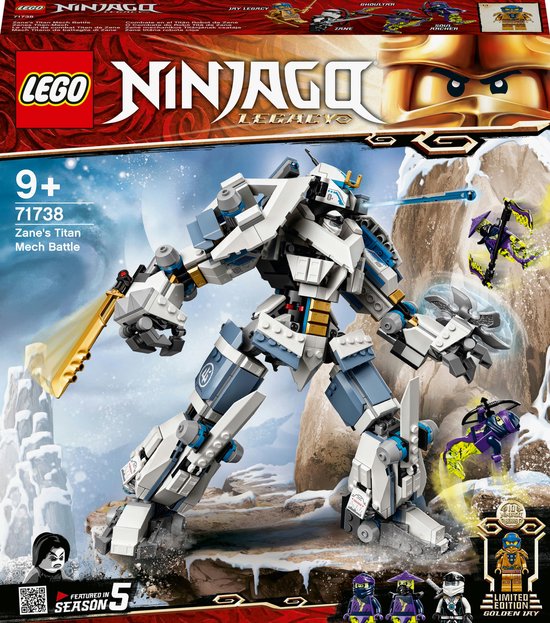 LEGO NINJAGO Zane's Titanium Mecha Duel 71738