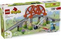 Doos van Duplo Treinbrug en rails uitbreidingsset 10426, met afbeelding van de set.
