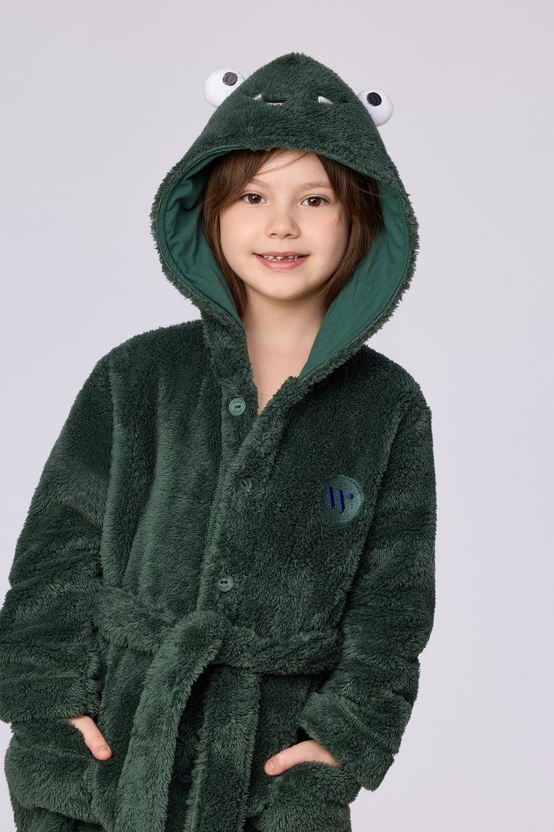 Woody Unisex kamerjas donkergroen - maat 128/8J