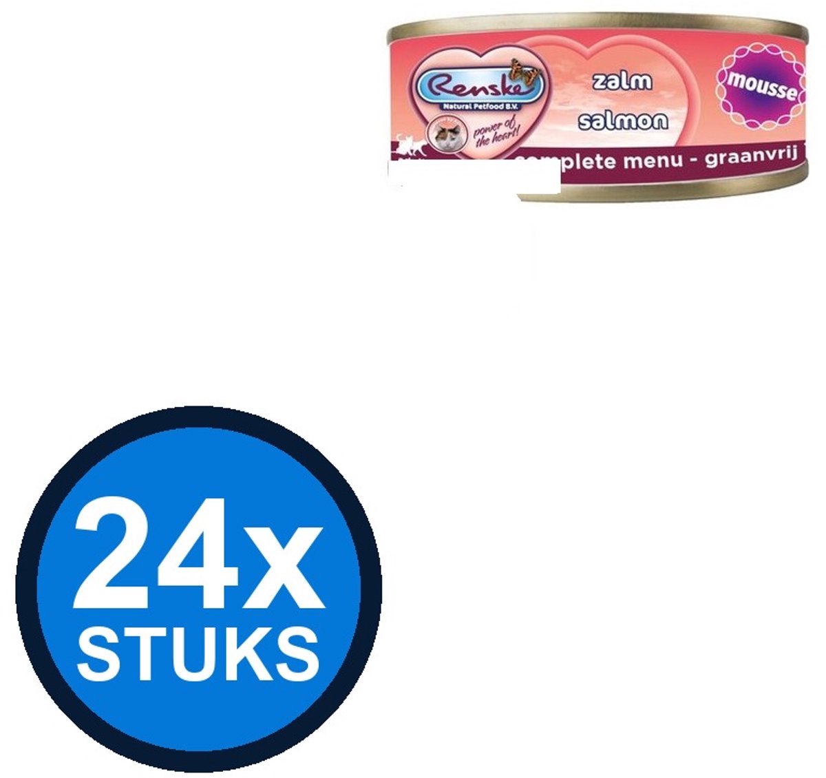 24x Renske vers kat mousse zalm 70gr