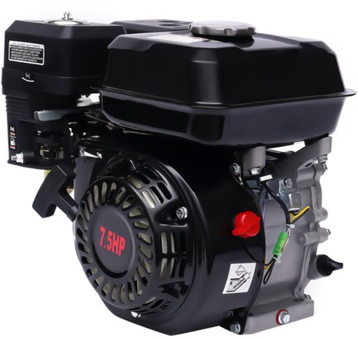 Draagbare Generator - 5,1 kW Benzine - 215 ml Cilinderinhoud - Metaal Zwart - Voor Landbouwapparaten