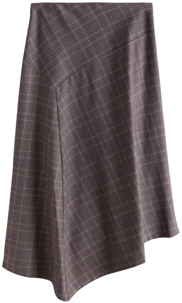 Next - Dames - Asymmetrische midirok - Bruin