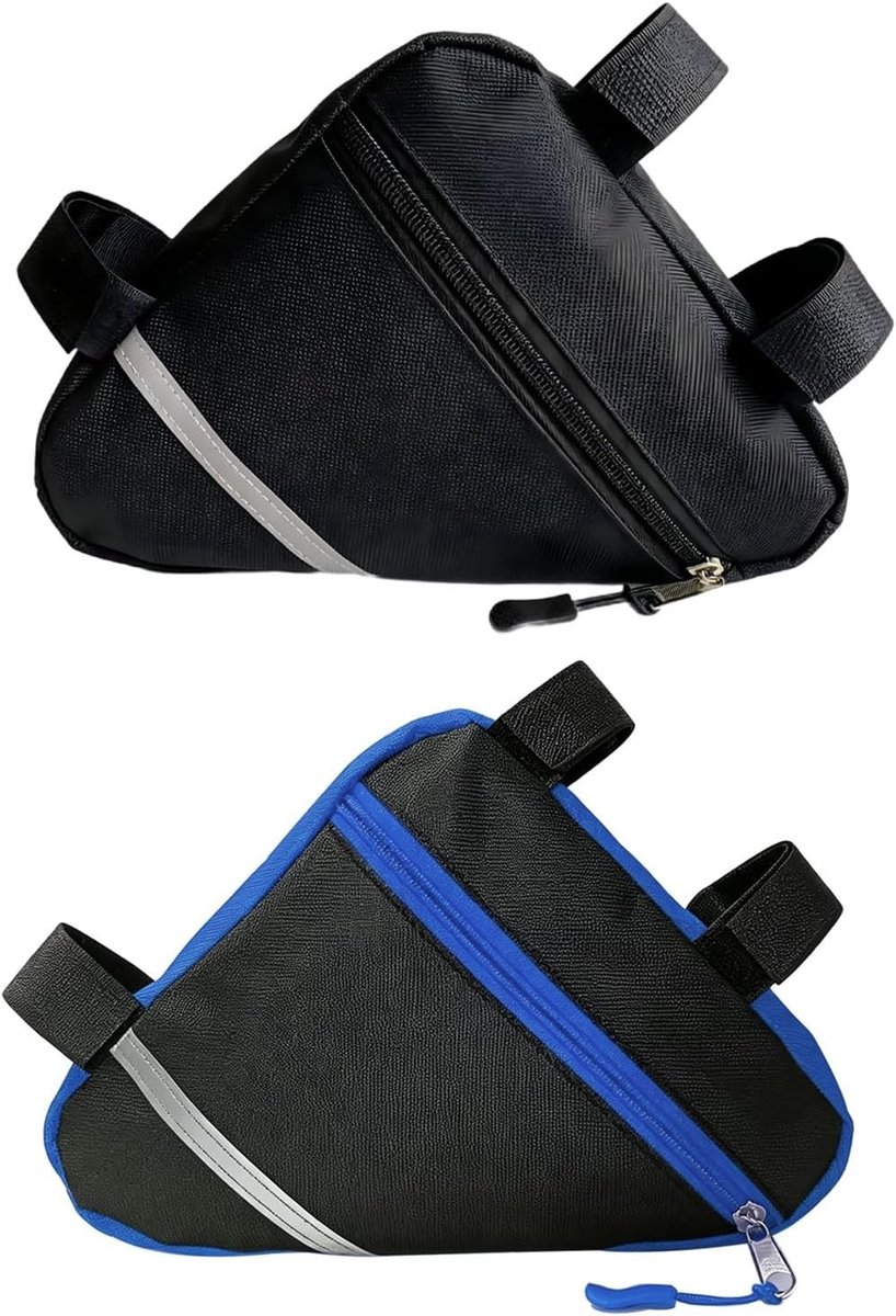 Fiets Triangle Tas Set voor Voorframe - 2 Stuks - Waterdicht, Lichtgewicht en Ruim