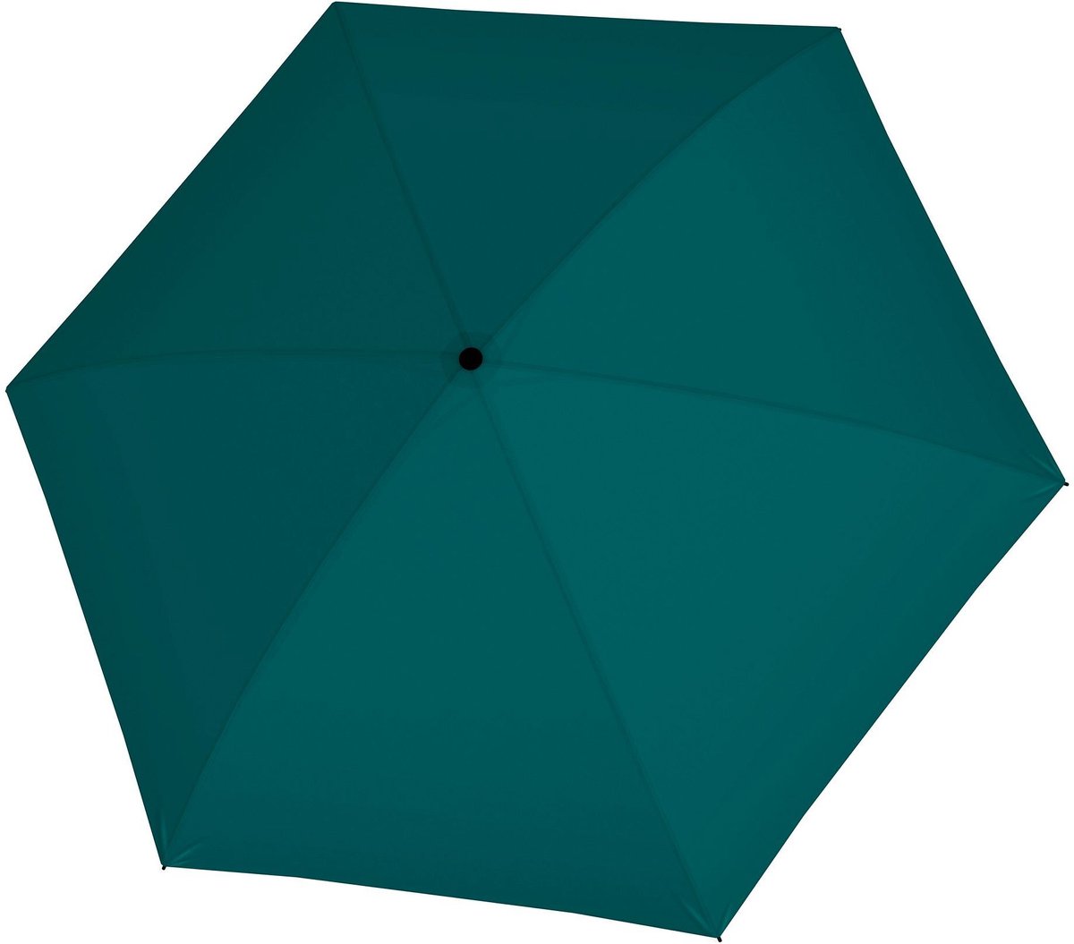 Doppler Fiber Compact Mini Zak paraplu 16 cm - 93cm Diameter - teal petrol