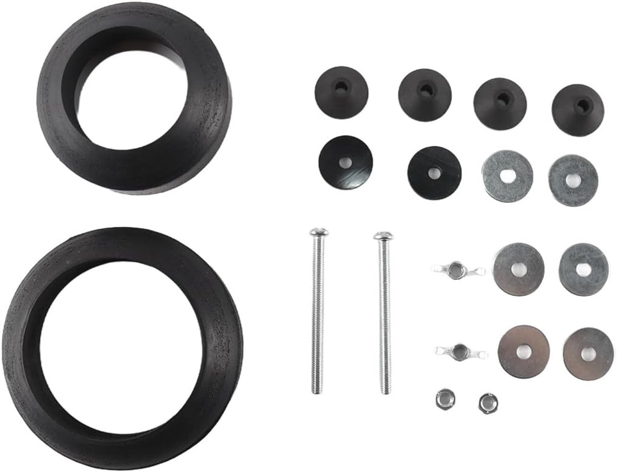 Toilet Cistern Seal Set met M6 Bouten en Rubber Dome Foam Ringen - 20 Stuks voor Waterdichte Installatie en Onderhoud