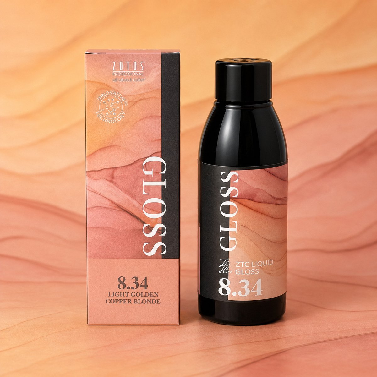 ZTC Liquid Gloss - 8.34 Light Golden Copper Blonde - 100 ml