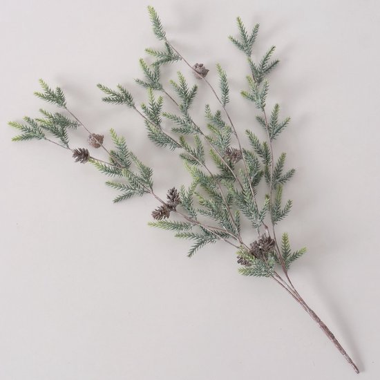 Tak - Dennenappels - Decoratie - 70x16cm - Groen - Kunststof