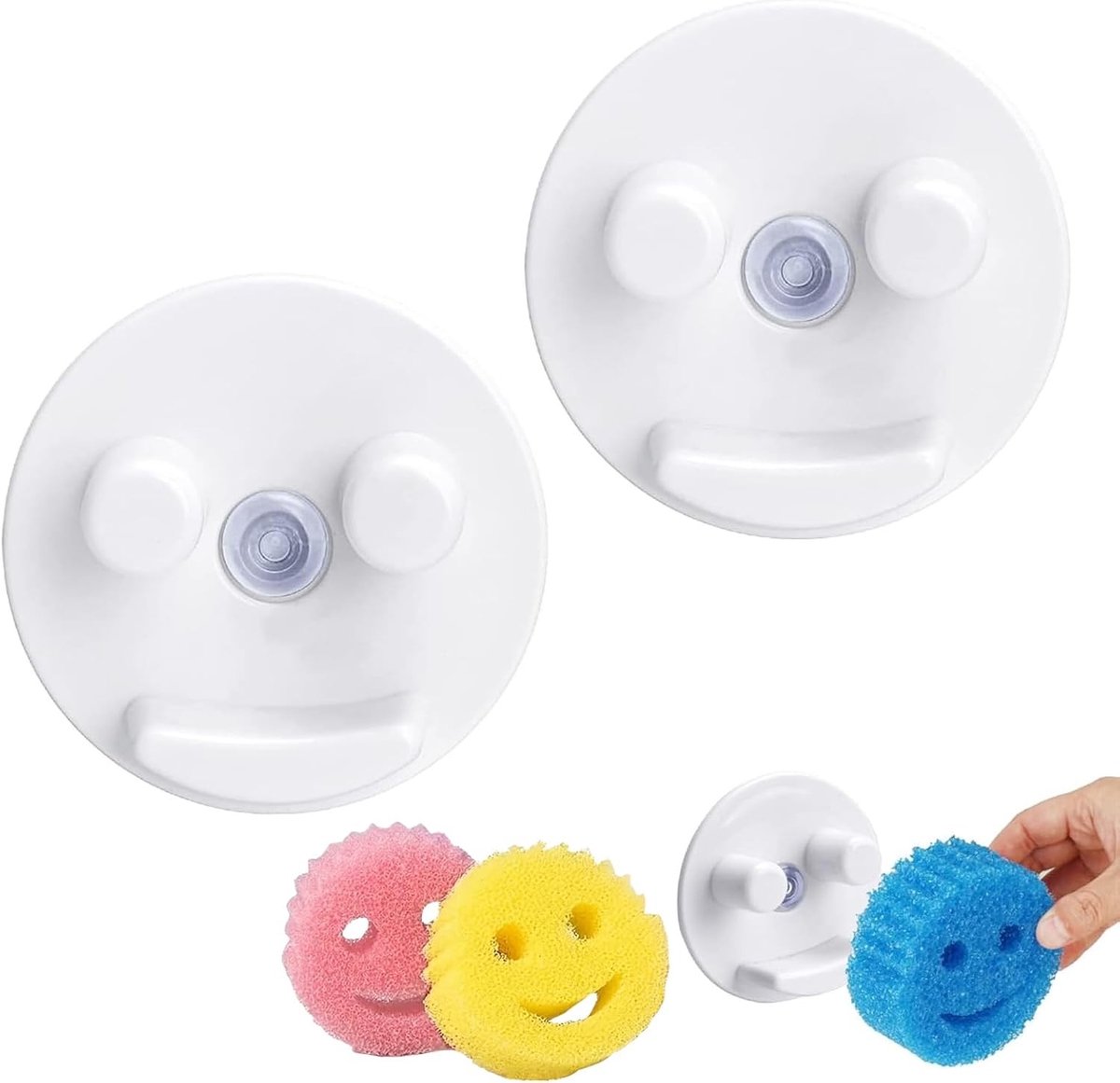 Set van 5 Schuursponzen voor Vaatwassen - Vlekkenverwijderende en Geurvrije Keukensponzen, Krasvrije Reiniging voor de Huishouding