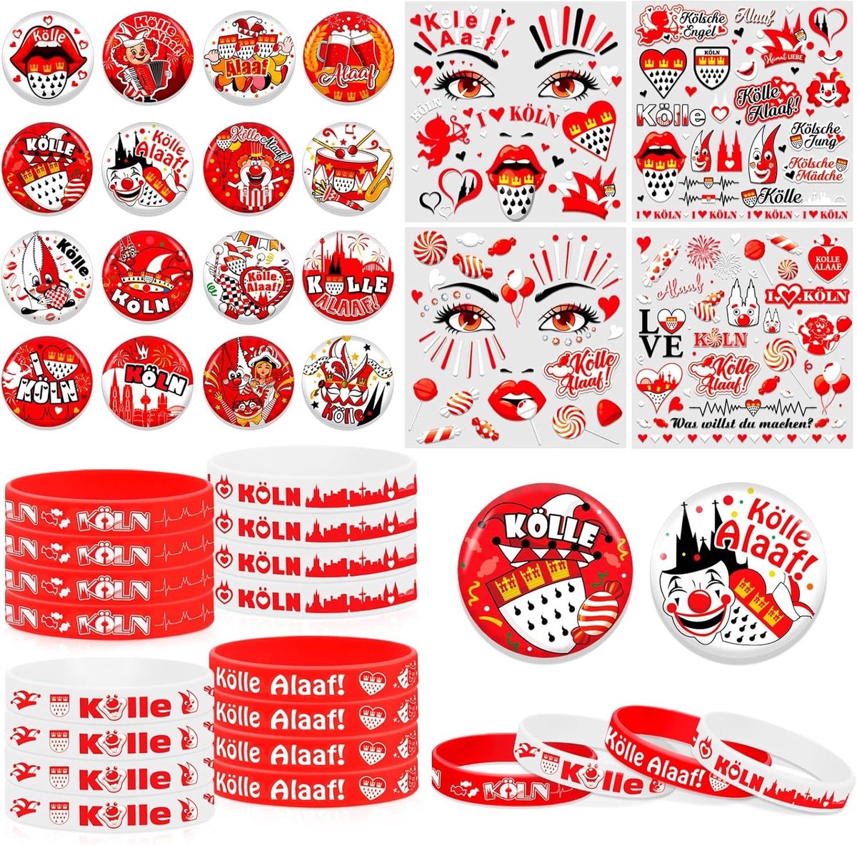 Carnaval Kostuum met Accessoires voor een Feestelijke Look, Perfect voor Carnaval en Verkleedpartijen