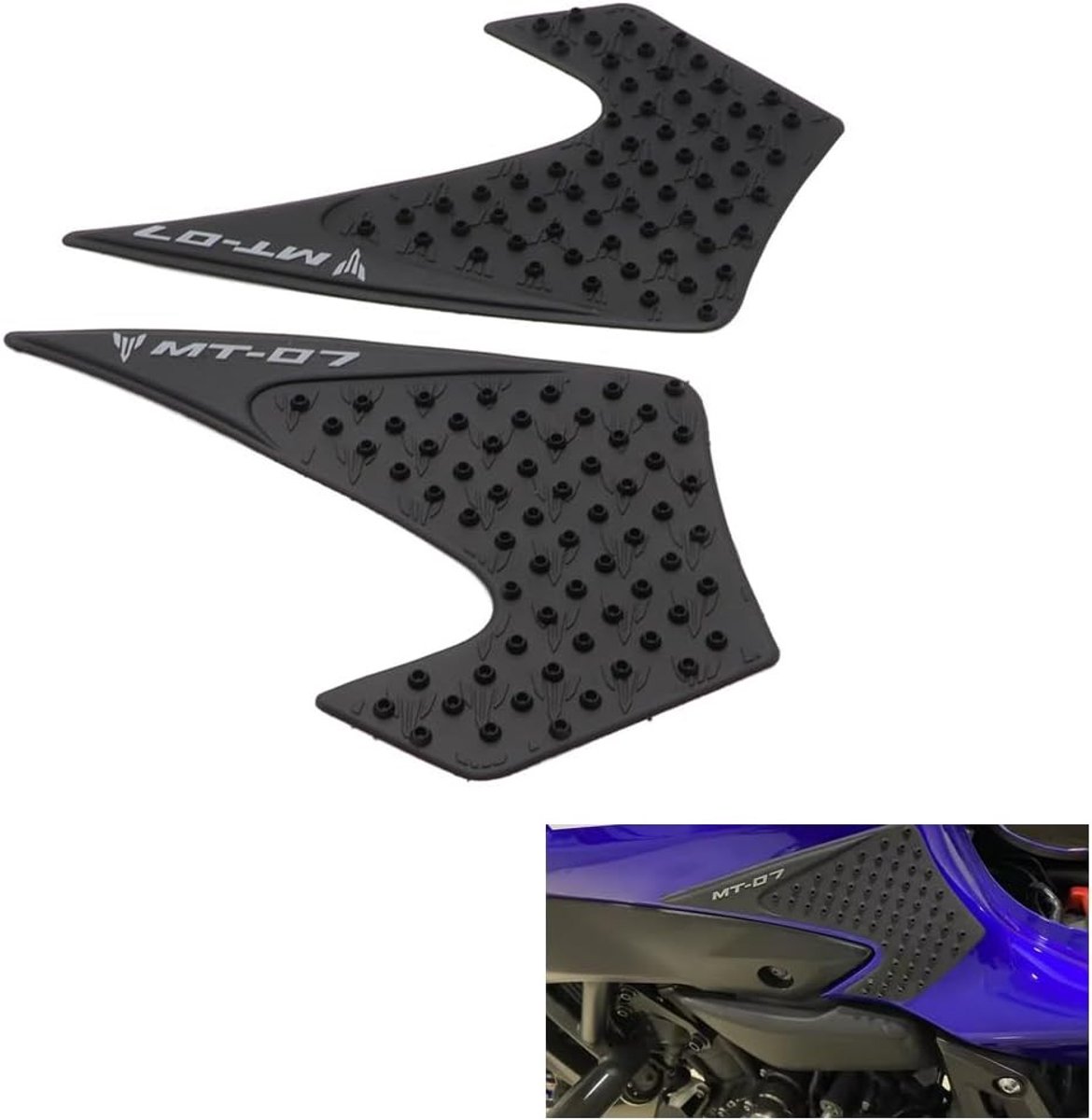 Non-slip Brandstoftank Pad voor Motorfiets - Knie Pad Sticker Geschikt voor MT-07 en FZ-07, Bescherming en Stijl voor 2014-2017 Modellen