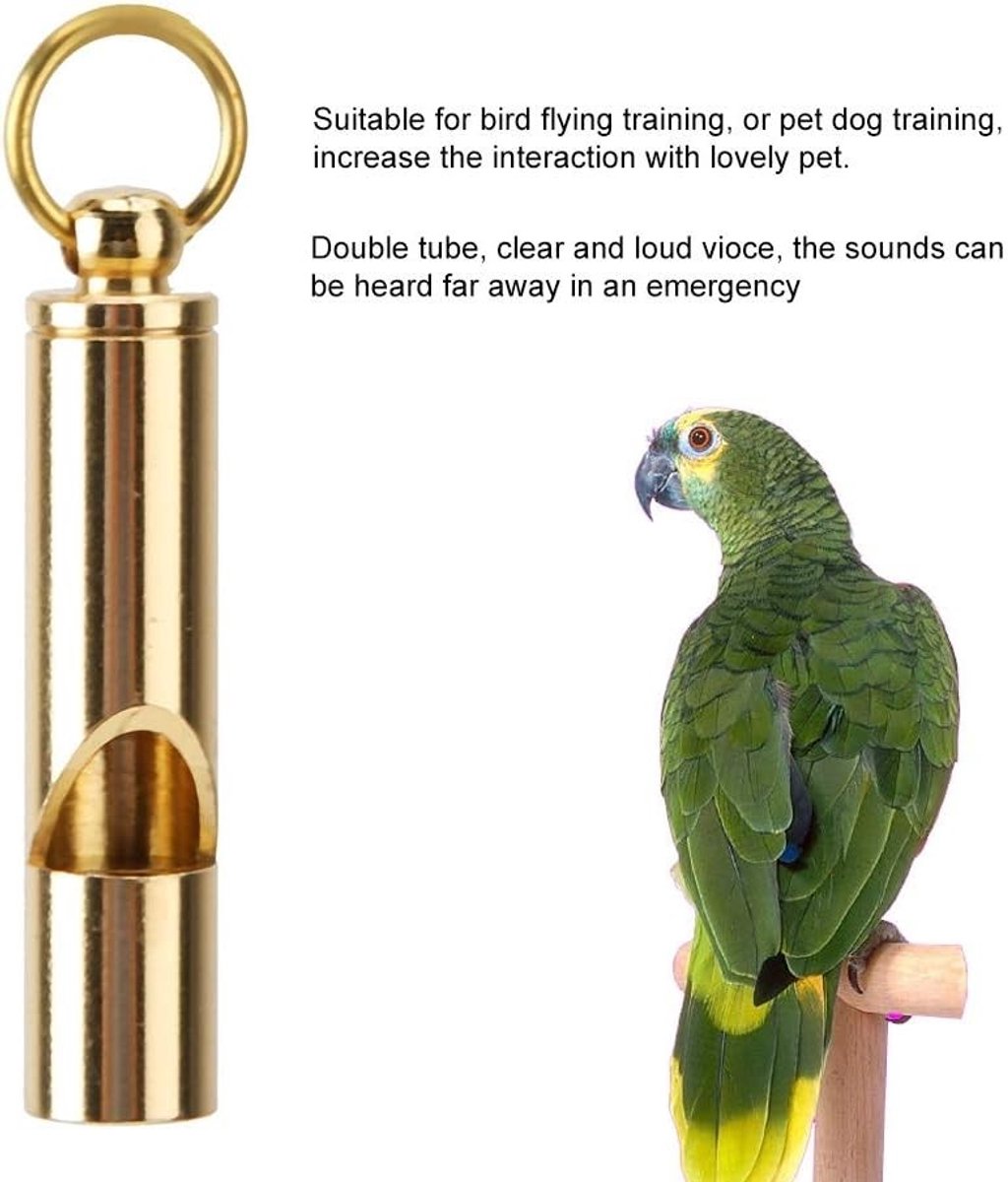 Ultrasone Hondenfluit voor Training en Gedrag, Aluminium, Met Ring voor Honden en Vogels - 5.5x1cm, Perfect voor Herinnering en Aanroepen