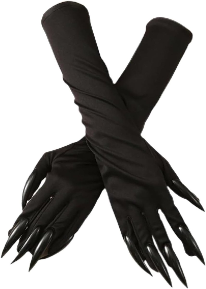 Halloween Lange Vingernagels Handschoenen voor Cosplay, Perfect voor Halloween Kostuums en Accessoires