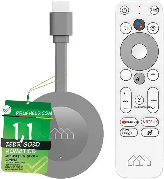 Kavo®- Chromecast - Chromecast voor Tv - Media Streamer - Zwart - 7cm x 2cm x 15cm