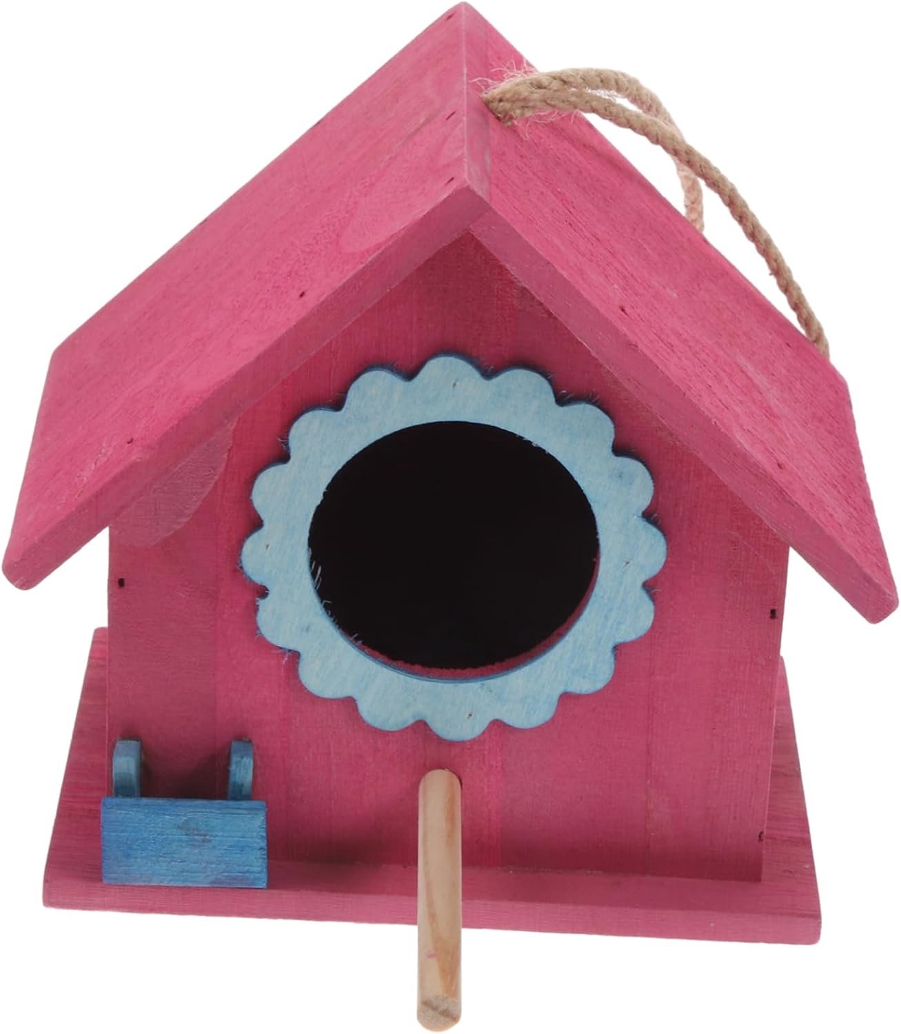 Happyyami Houten Hangende Vogelhuisje Decoratief Nest Voor Vogels Creatief Ontwerp Voor Buiten Binnen Uniek Aantrekkelijk Voor Tuin of Balkon