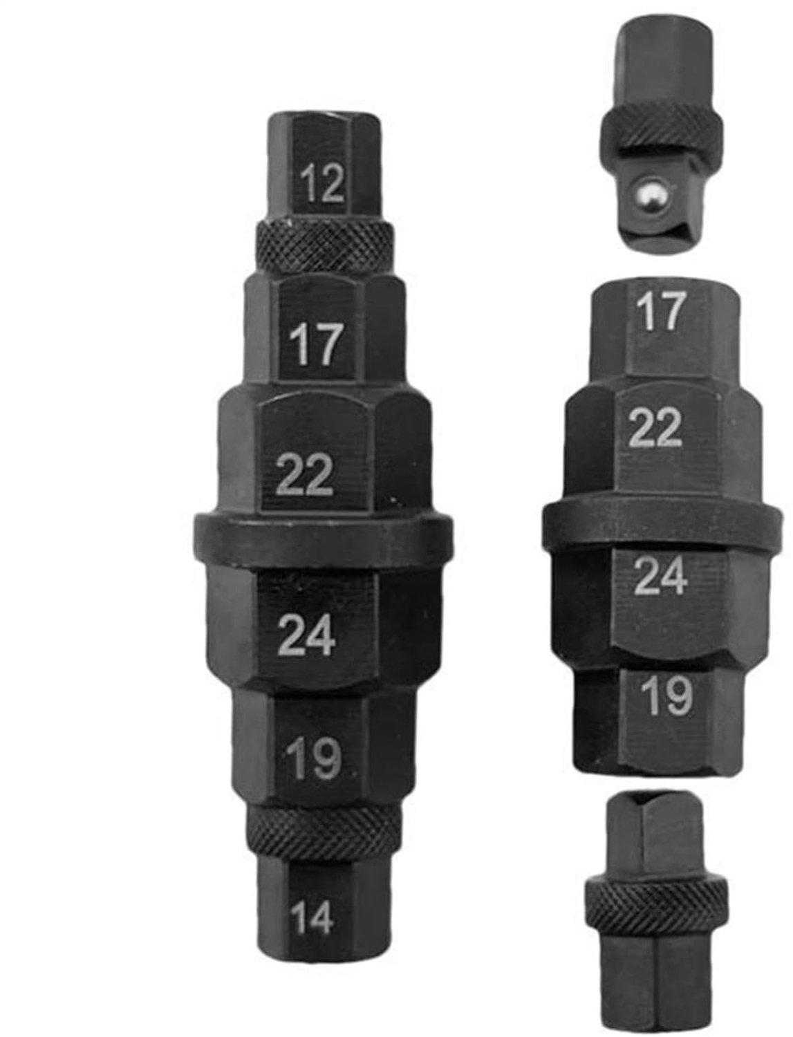 Motorfiets zeskantdop 12 mm tot 24 mm precies compact universeel draagbaar