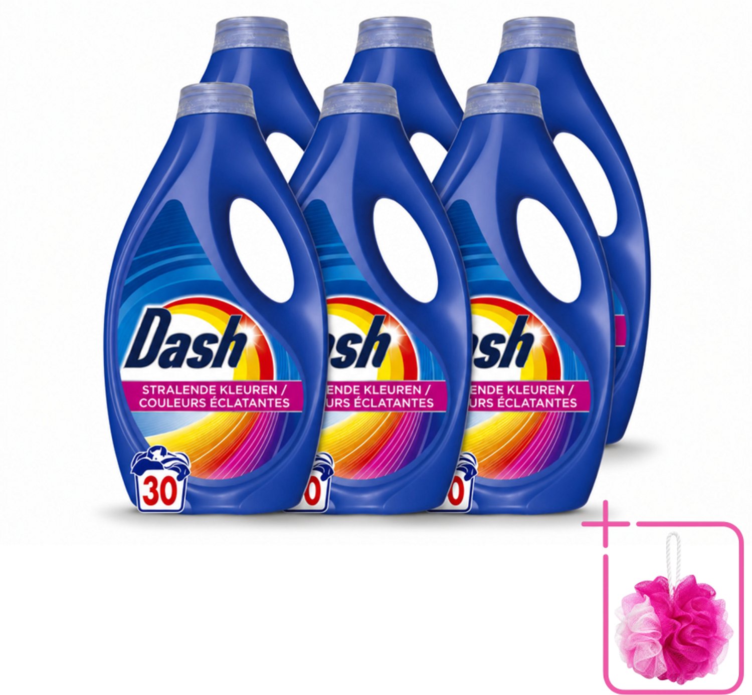 6 x Dash – Wasmiddel – Color – 1350 ml - Bulkverpakking - Kleurbehoud - Douchemop - Vlekverwijdering