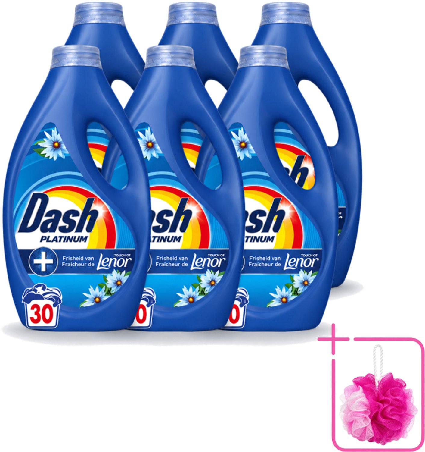 6 x Dash – Wasmiddel – Zeebries – 1350 ml - Bulkverpakking - Zeebries - Douchemop - Frisse geur