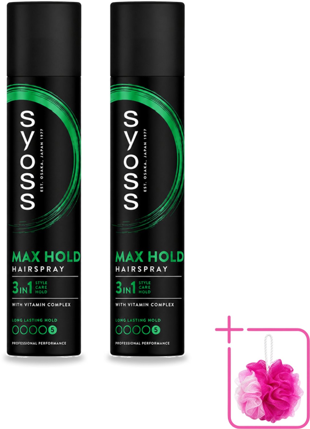 2 x Syoss - Max Hold - Haarspray - 300 ml - Bulkverpakking - Haarspray - Fixatie