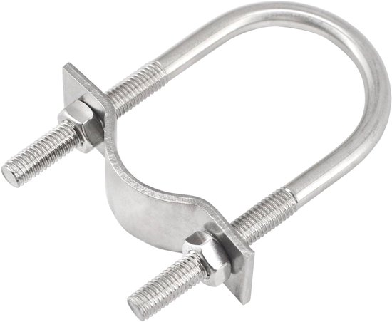 (4 stuks) 6x42x62mm U Bouten Pijpklemmen met Platen en Moeren 304 Rvs Tuble Klem Pijp Gesp — afbeelding 4