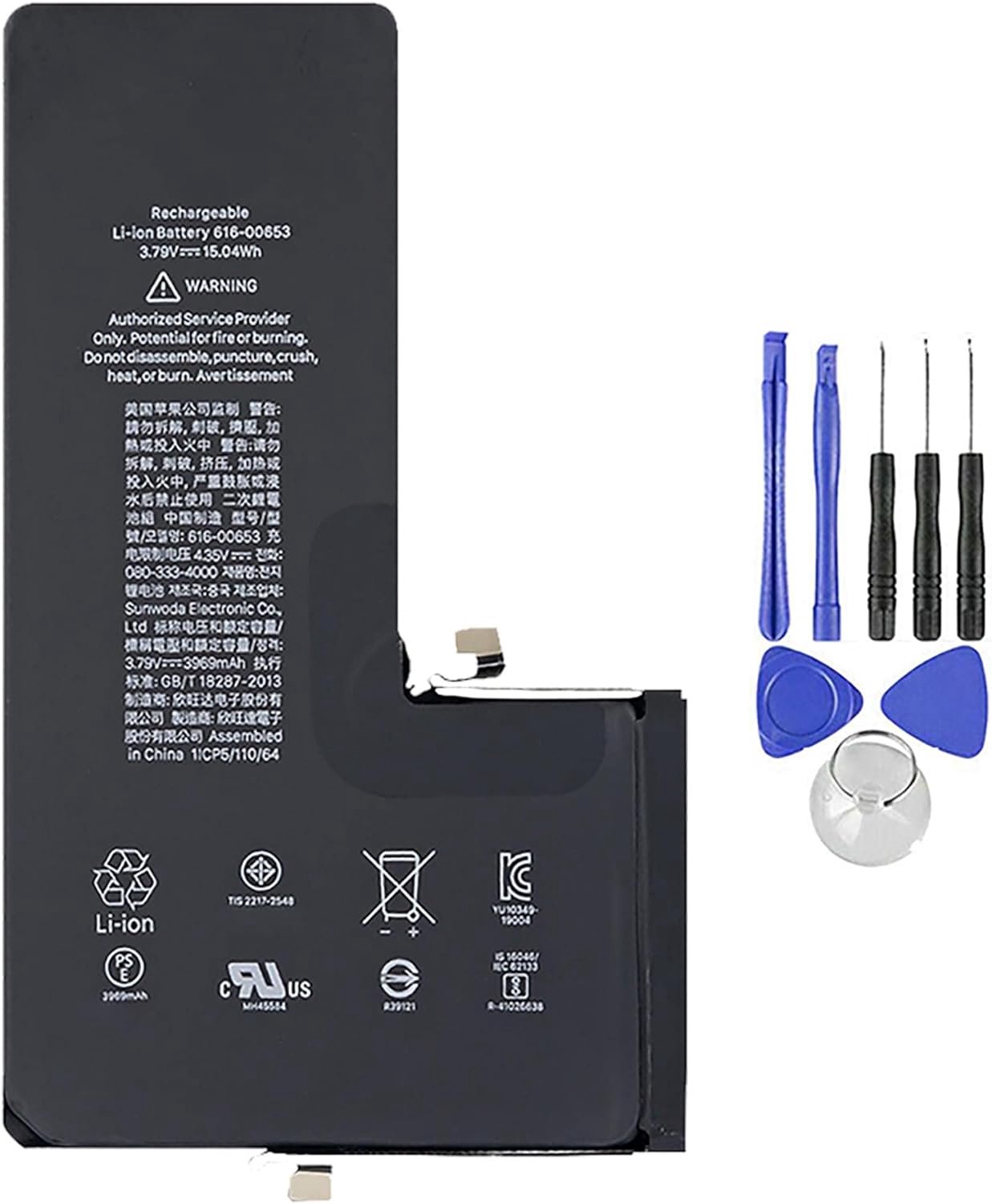 ELLENNE - Battery compatible with iPhone 11 Pro Max 3964 mAh including screwdriver set - ShopVlot