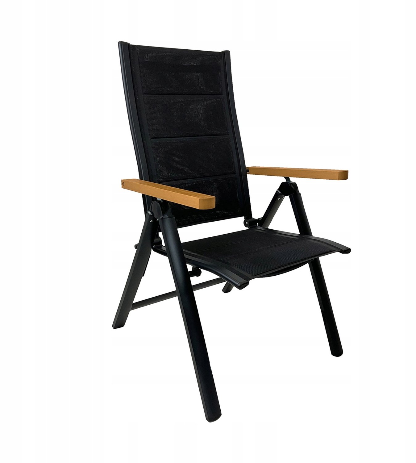 Luxe Aluminium Verstelbare Tuinstoelen Madera - 2 Zwart