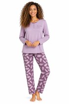 Comtessa Dames Pyjama – 100% Katoen – Lila/Paars - Maat 38