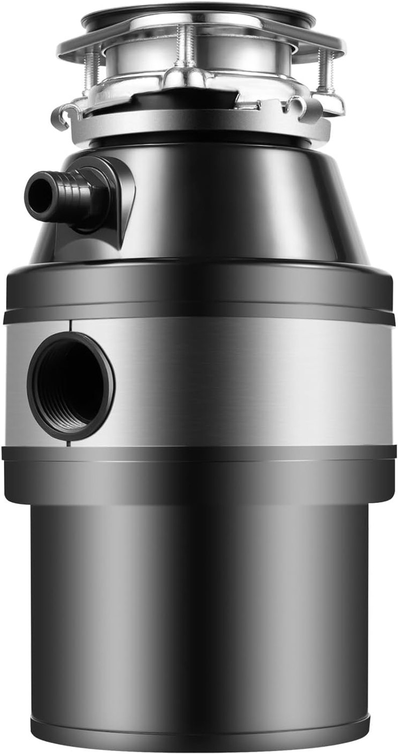 Keukenafvalversnipperaar, 560 W, 1,2 l, keukenafvalverwijderaar, afvalmolen, voedselversnipperaar, 1800-3400 tpm, 33,2 × 19 cm afvalverwijderaar
