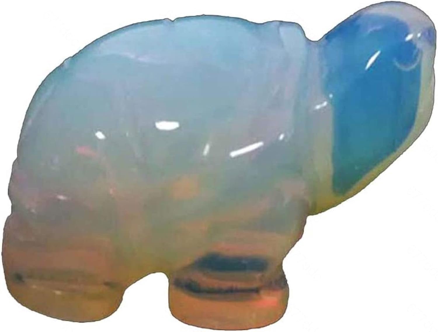Healing Crystal Guardian Schildpad Schildpad Pocket Stenen Beeldjes Gesneden Edelsteen Ambachten Lucky Ornamenten Kristal Beeldjes Beelden Reiki Energie Edelsteen voor Woondecoratie Gift, Wit-Medium