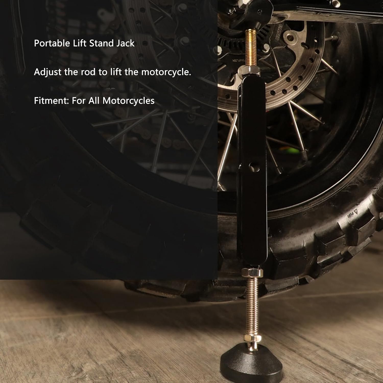 Motorcycle Portable Lift Stand Jack Adjustable Strong 400kg Draagvermogen