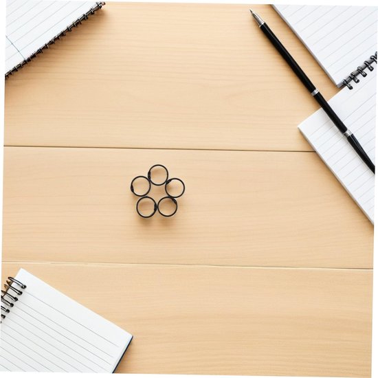 50 Stuks Metalen Losse Bladen Ringen Stevige Boekbindring Clips voor Ordenen Flashcards Notities Flexibel Bindmateriaal voor Thuis Kantoorgebruik — afbeelding 5