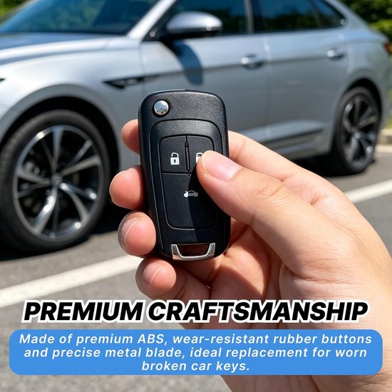 2 stuks sleutelbehuizing 3 toetsen compatibel met Opel Insignia Astra J — afbeelding 5